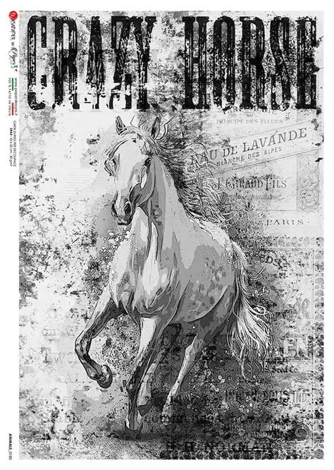 Decoupage Queen Rice Paper A4 - Crazy Horse II