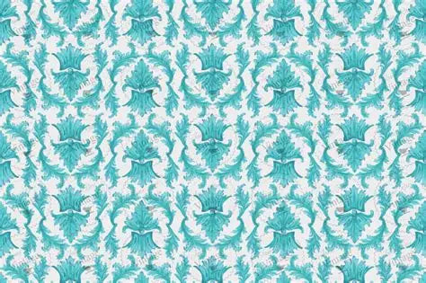 JRV Decoupage Paper - Teal Damask