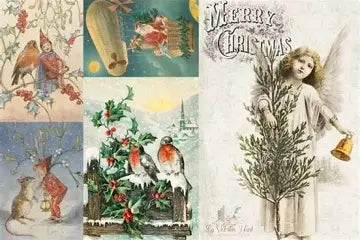 Roycycled Decoupage Paper - Christmas Project Blocks C (Retired)