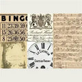 Roycycled Decoupage Paper - Typography Blocks (Retired)