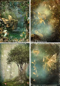 Decoupage Queen Rice Paper A4 - Enchanted Four Pack