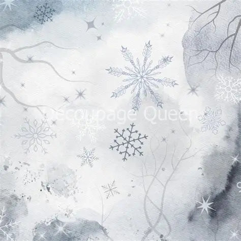 Decoupage Queen Rice Paper A4 - Forest Lore Snowflake Dream