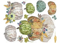 Roycycled Decoupage Paper - Stacked Heirloom Pumpkins by Lexi Grenzer