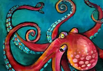 Roycycled Decoupage Paper - Octopus (Retired)