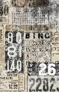 Roycycled Decoupage Paper - Grunge Numbers (Bingo) (Retired)