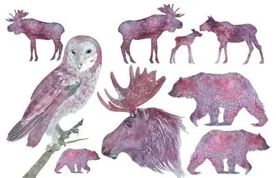 Roycycled Decoupage Paper - Fall Animals Silhouettes (Retired)
