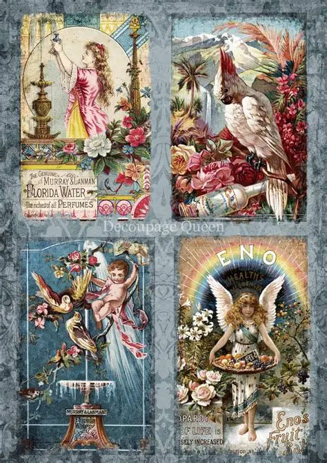 Decoupage Queen Rice Paper A4 - Vintage Tonics