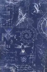 Roycycled Decoupage Paper - Renaissance Blueprint (Retired)