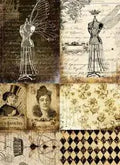 Roycycled Decoupage Paper - Dress Form Project Blocks (Retired)