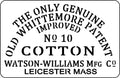 JRV Stencil - Old Whittemore Cotton