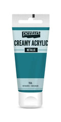 Pentart - Creamy Metallic Acrylic Paint - Teal