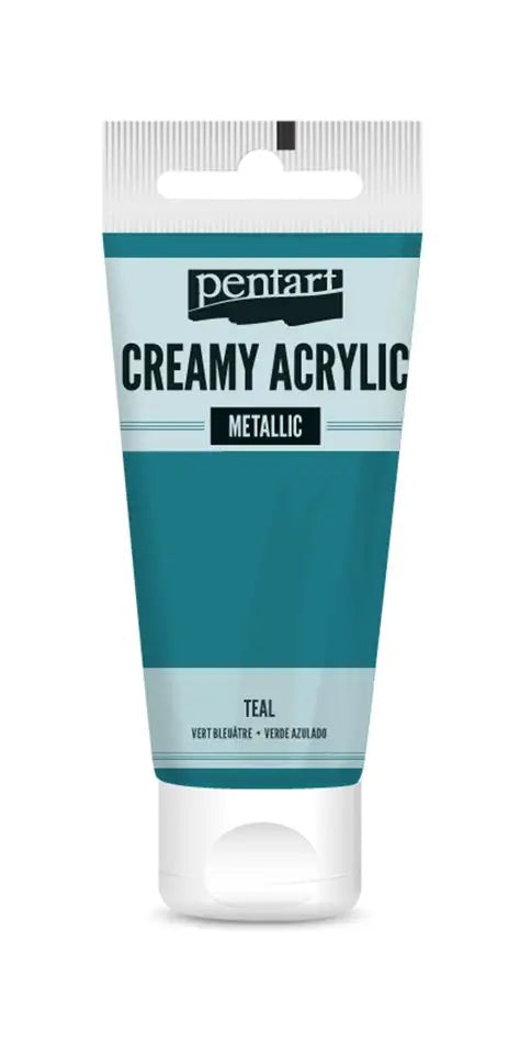 Pentart - Creamy Metallic Acrylic Paint - Teal