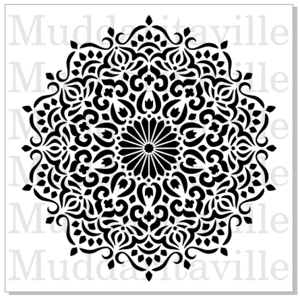 Muddaritaville Stencil - Decorative Mandala