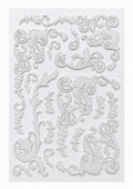 Decoupage Queen - LaBlanche Floral Rococo Embellishment Sticker Sheet