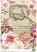 Decoupage Queen Rice Paper A4 - Calambour Fair Clora Floral Symphony