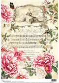 Decoupage Queen Rice Paper A4 - Calambour Advice to the Unwary Floral Symphony