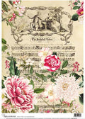 Decoupage Queen Rice Paper A4 - Calambour The Faithful Lover Floral Symphony