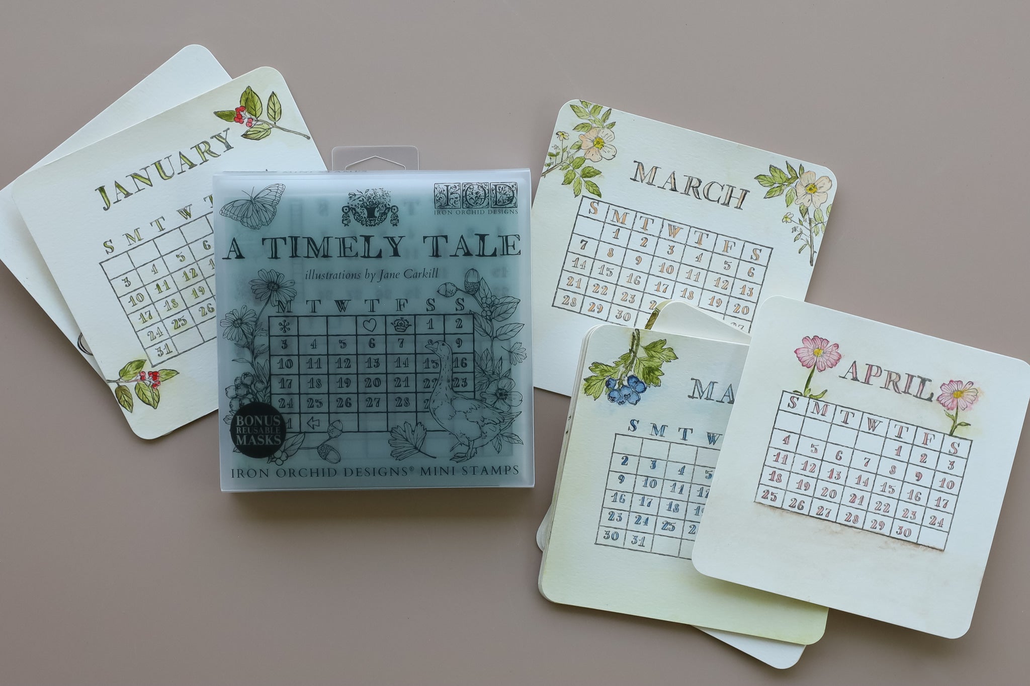 IOD Stamp Set - A Timely Tale