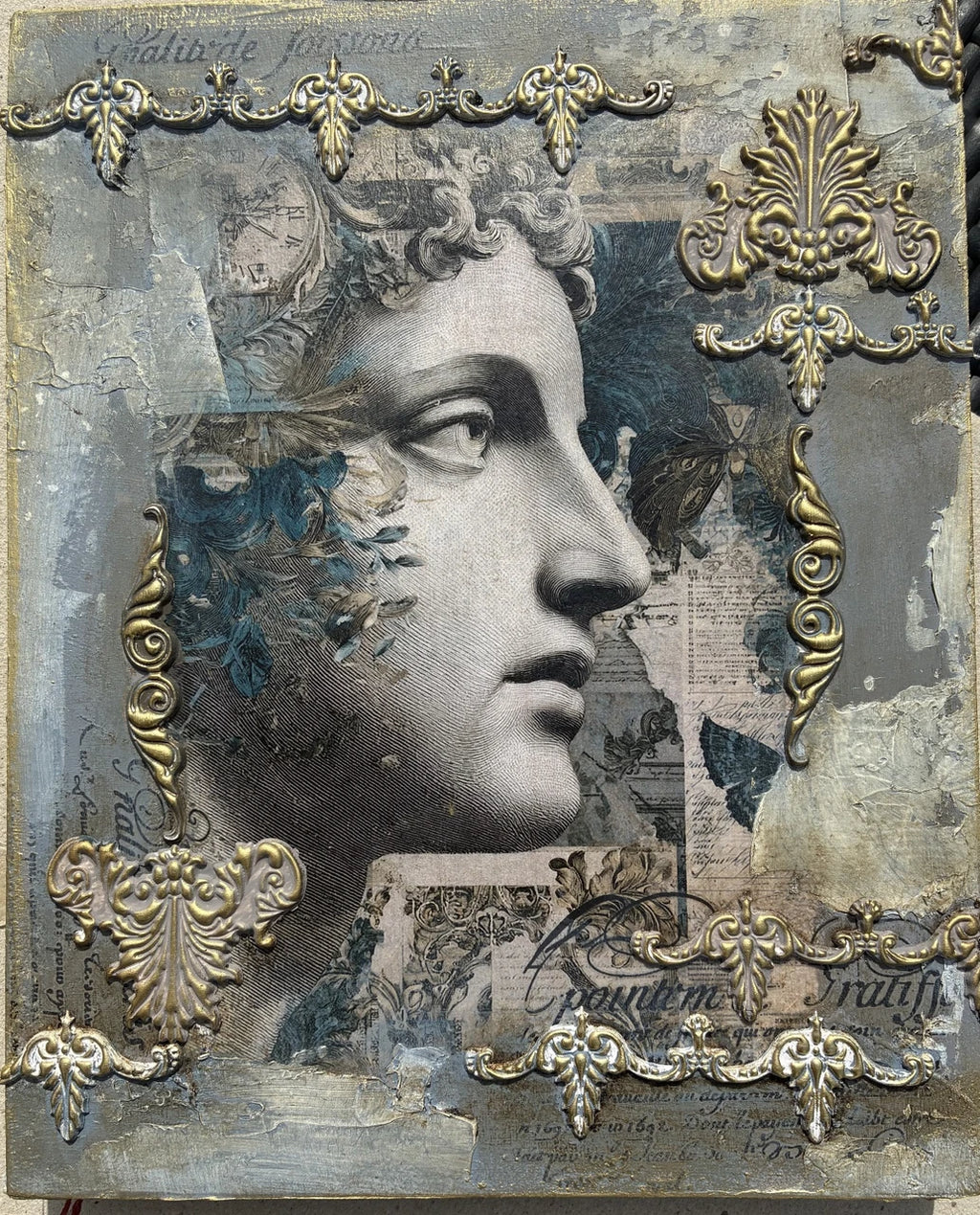 Decoupage Queen - LaBlanche Vintage Border Flourish Embellishment Sticker Sheet