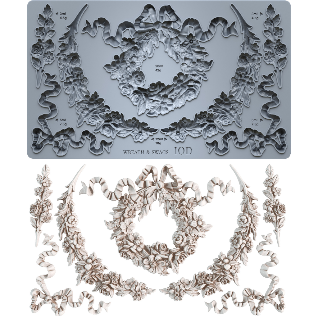 IOD Mould - Wreath & Swags
