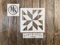 Muddaritaville Stencil - Hidden Star Barn Quilt