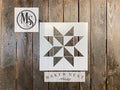 Muddaritaville Stencil - Snowflake Star Barn Quilt