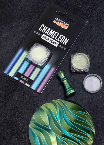 Pentart Chrome Chameleon Rub-On Pigment - Scarabeus