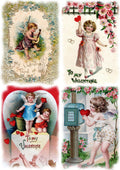 Decoupage Queen Rice Paper A4 - Valentine Greetings