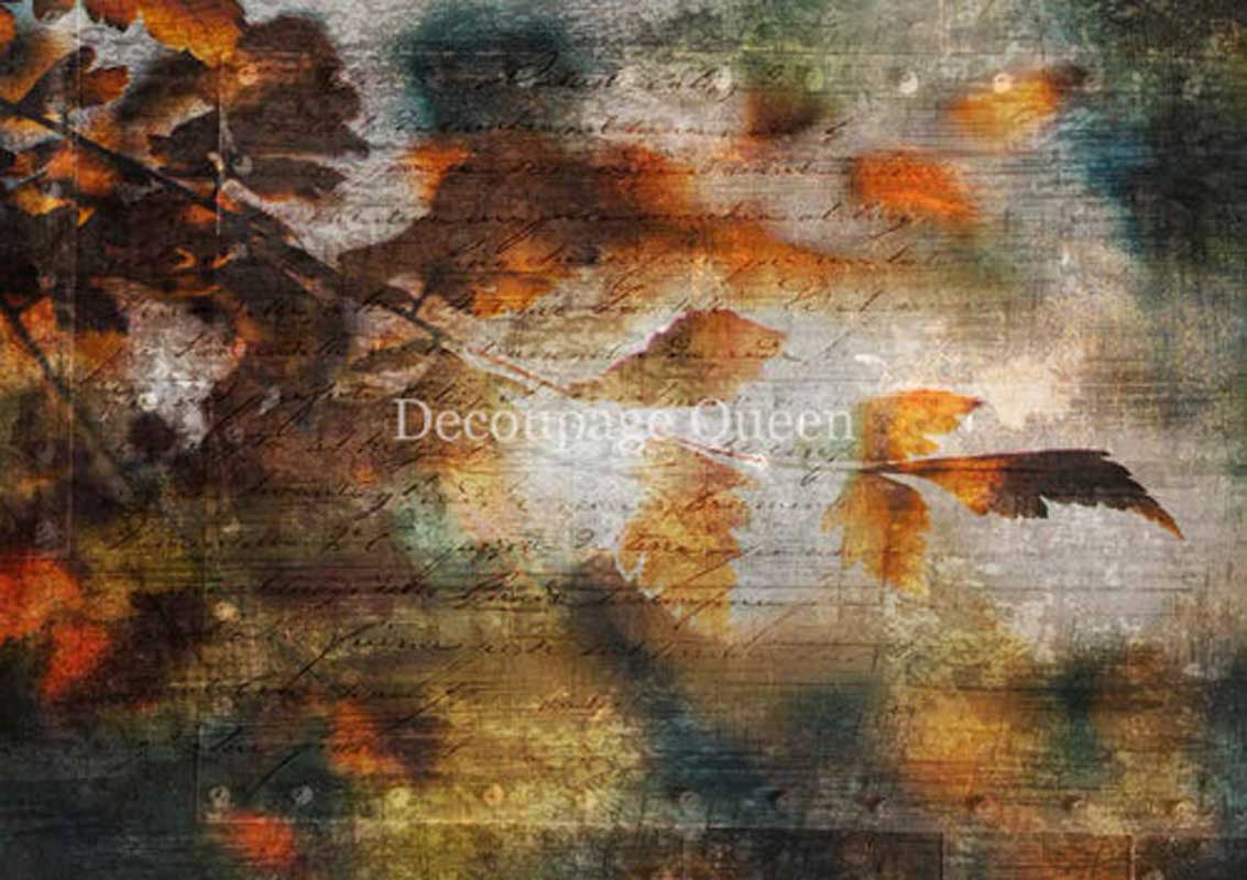 Decoupage Queen Rice Paper - Autumn Leaves