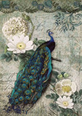 Decoupage Queen Rice Paper A4 - Peacock Majesty