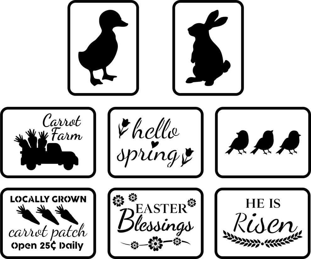 JRV Stencil - Easter Minis
