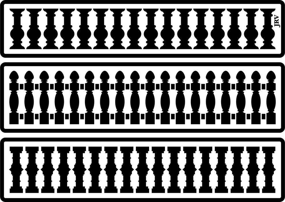 JRV Stencil - Fence Borders