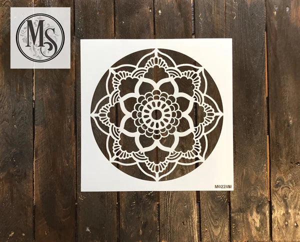 Muddaritaville Stencil - Floral Mandala