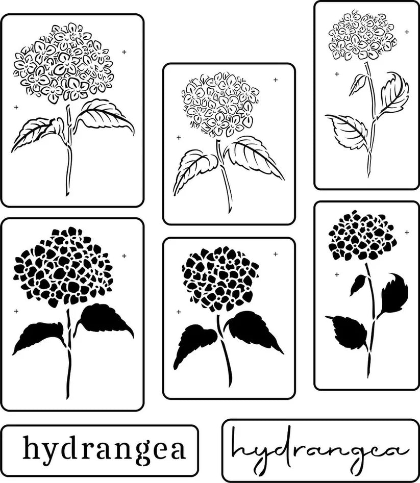 JRV Stencil by Mara - Heavenly Hydrangeas