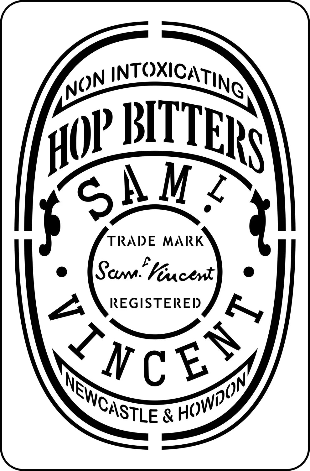 JRV Stencil - Hop Bitters