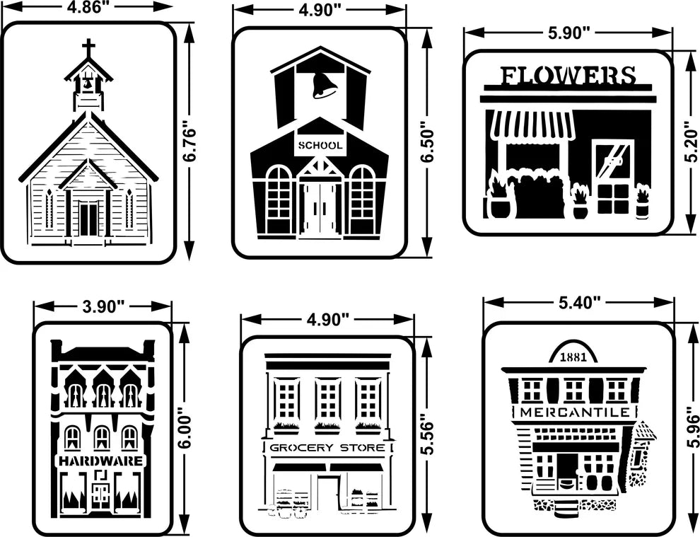 JRV Stencil - Main Street Minis