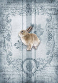 Decoupage Queen Rice Paper A4 - Spring Grain Sack Bunny