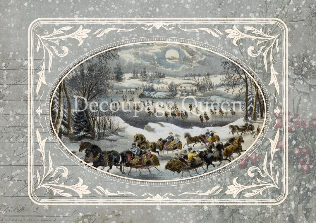 Decoupage Queen Rice Paper A4 - Dainty and the Queen - Central Park