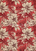 Decoupage Queen Rice Paper A4 - Vintage Poinsettia