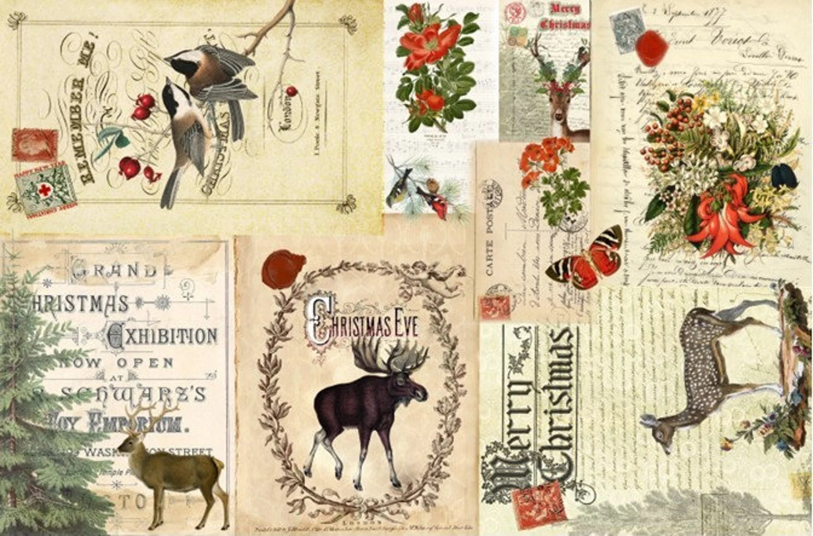 Roycycled Decoupage Paper - Christmas Masterboard (Retired)