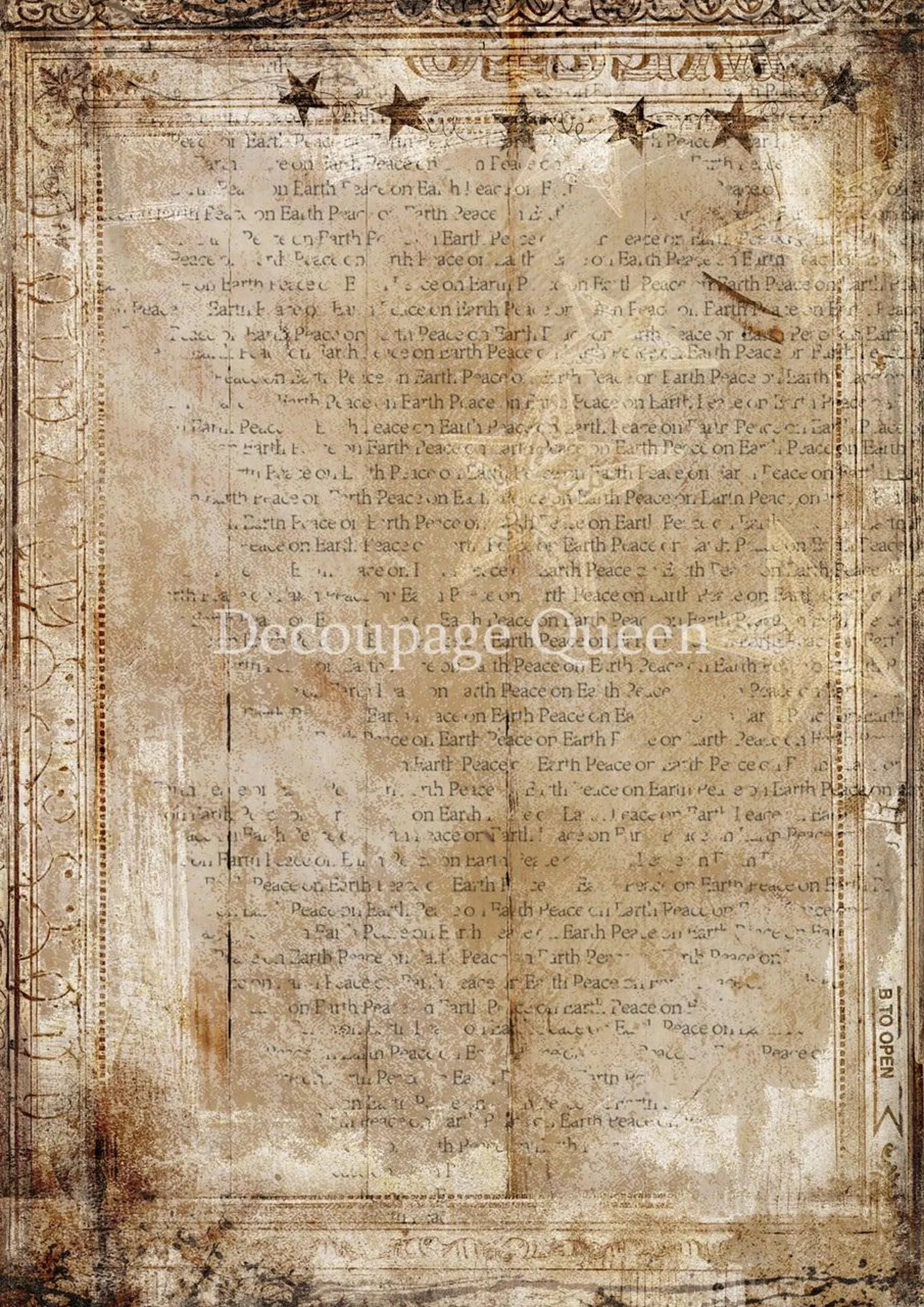 Decoupage Queen Rice Paper A4 - Warm and Cozy Background