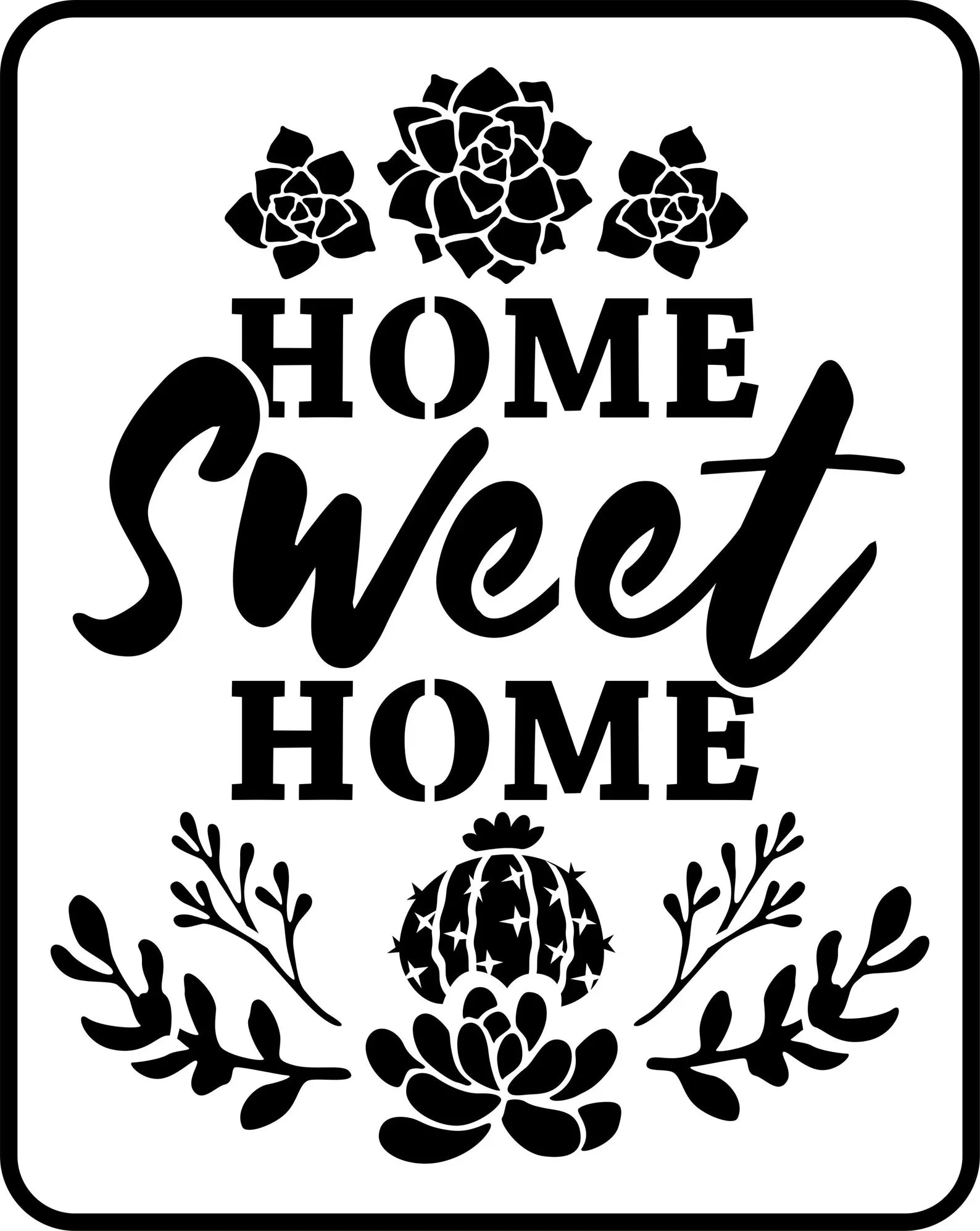 JRV Stencil - Home Sweet Home