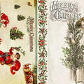 Roycycled Decoupage Paper - Christmas Blocks D (Retired)