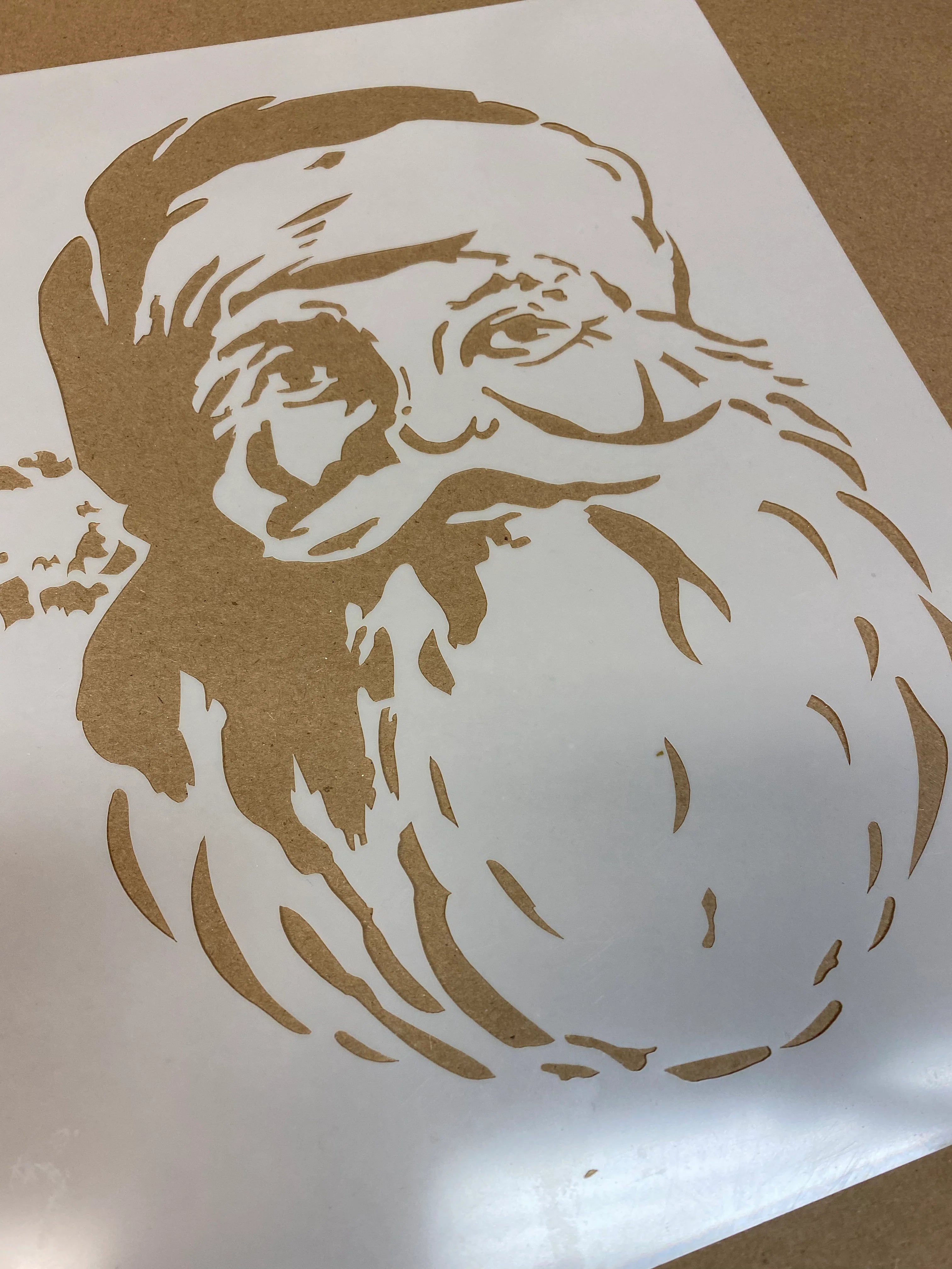 Ellen J Goods Stencil - Retro Santa