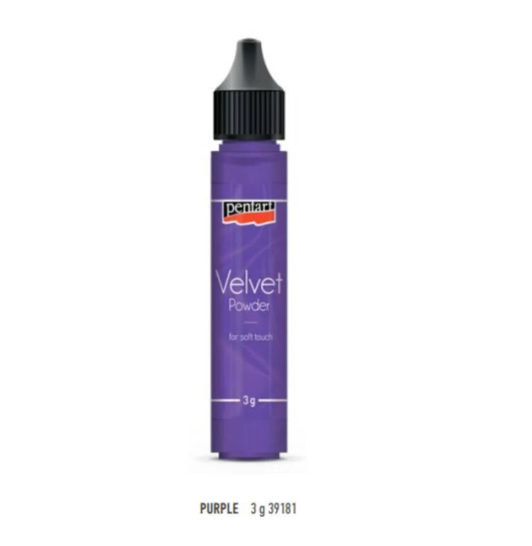Pentart Velvet Powder Pen - Purple