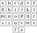JRV Stencil - Lowercase Letters