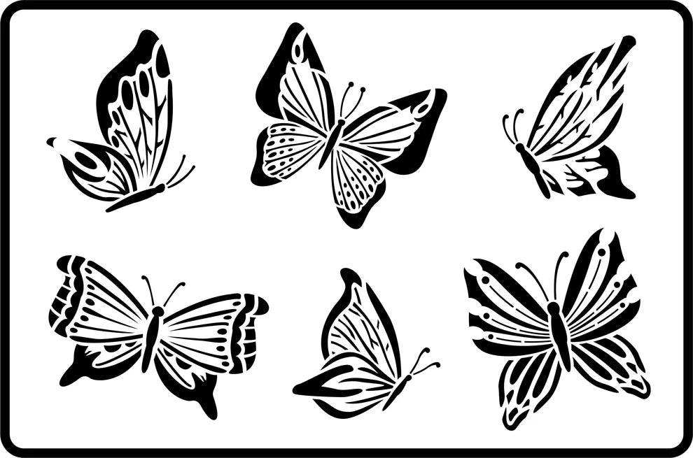 JRV Stencil - Butterflies