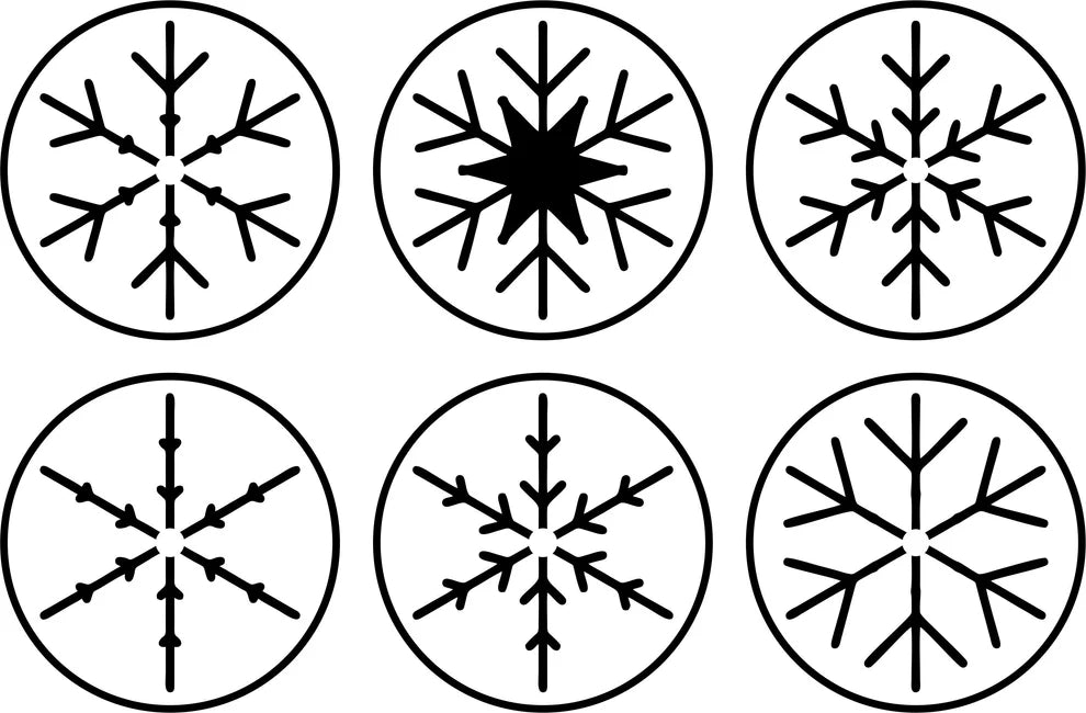 JRV Stencil - Mini Snowflakes