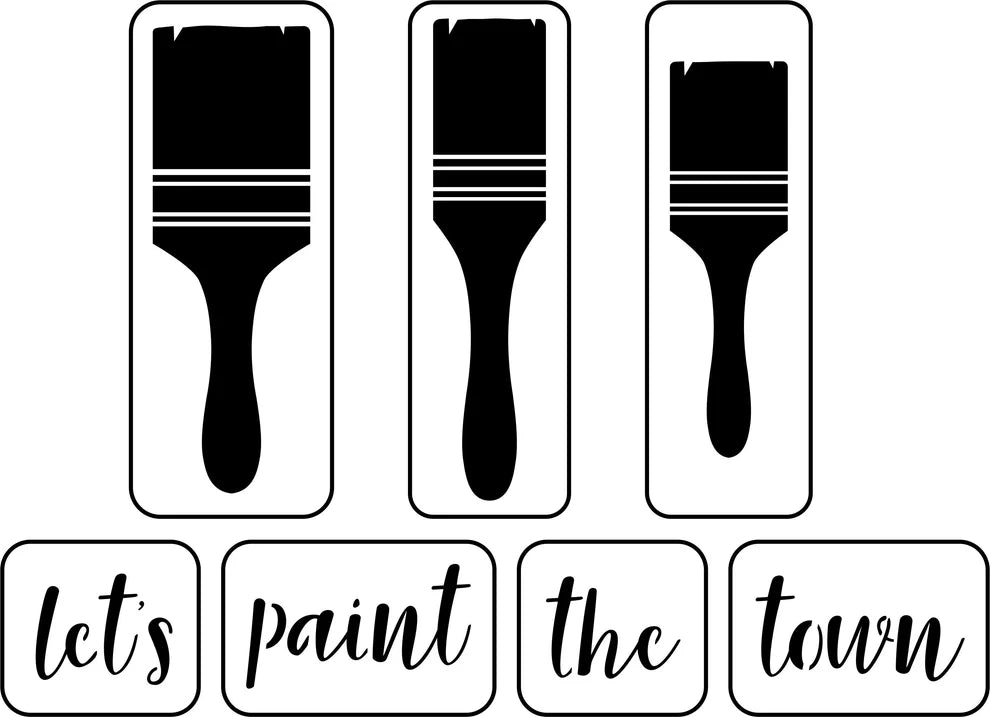JRV Stencil - Let's Paint the Town