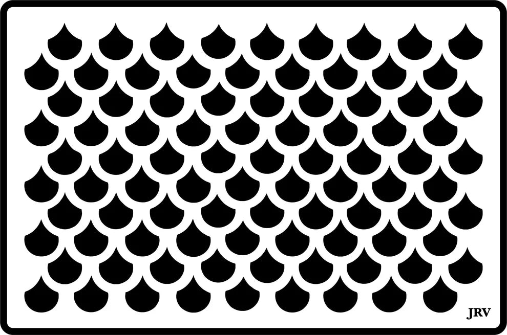 JRV Stencil - Mermaid Scales